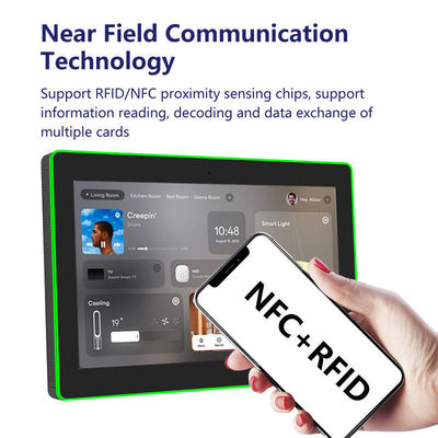 13.3 Inch Wall Mounted Conference Room Tablet NFC/RFID POE Commercial Android Tablet Circondante luce a led