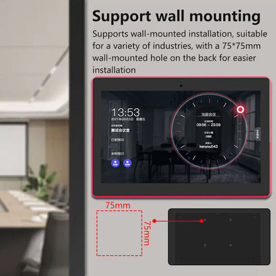 13.3 Inch Wall Mounted Conference Room Tablet NFC/RFID POE Commercial Android Tablet Circondante luce a led