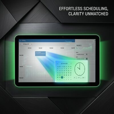 Tablet per sale riunioni da 15,6 pollici RK3566 con alimentazione POE e illuminazione a doppia faccia