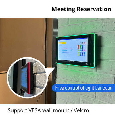 Sistema di prenotazione della sala riunioni RK3568 da 14 pollici Tablet Android Luce LED circostante