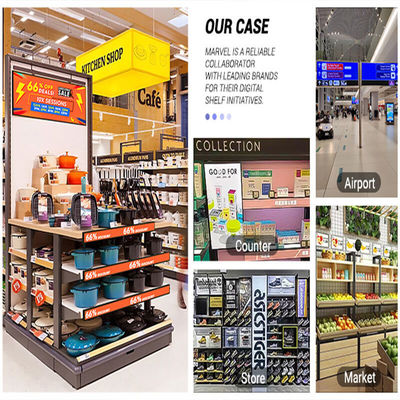 24 pollici Ultra Wide Resolution Stretched Bar Tipo LCD Display pubblicitario La scelta perfetta per il commercio al dettaglio degli scaffali dei supermercati