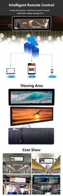 Macchina pubblicitaria a barre a muro da 19 pollici 1920x360 Tablet Android