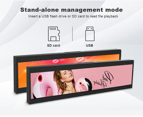 Macchina pubblicitaria a barre a muro da 19 pollici 1920x360 Tablet Android