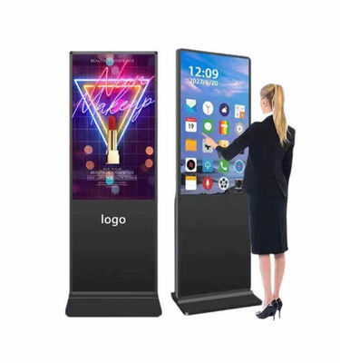 Rivoltatore LCD pubblicitario interno da 55 pollici con design a terra e segnaletica digitale