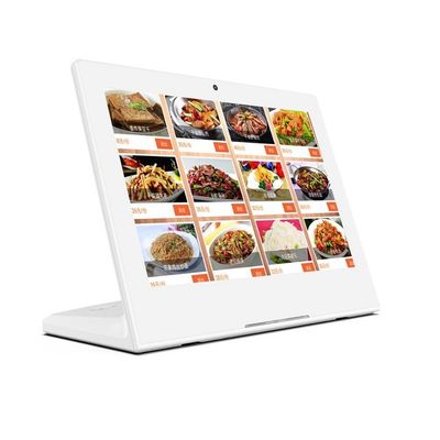 Self-Service RK3566 Processor Tablet per ordinare ristoranti 13.3 pollici POE NFC RGB LED Light Bar 5MP Fotocamera Android 11