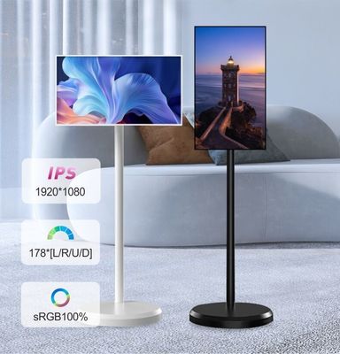 Televisione mobile verticale a terra 27" regolabile a rotazione Smart Stand By Me TV