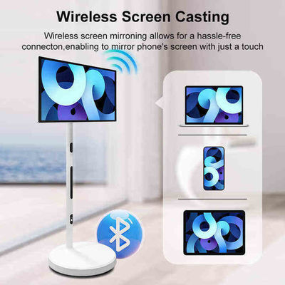 Televisione mobile verticale a terra 27" regolabile a rotazione Smart Stand By Me TV