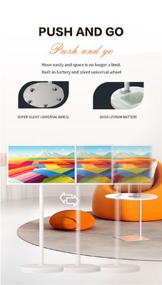 Televisione mobile verticale a terra 27" regolabile a rotazione Smart Stand By Me TV