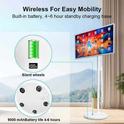 Televisione mobile verticale a terra 27" regolabile a rotazione Smart Stand By Me TV