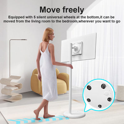 Televisione mobile verticale a terra 27" regolabile a rotazione Smart Stand By Me TV