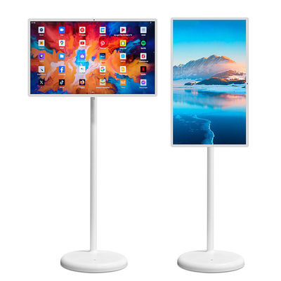 24 pollici Stand By Me TV Indoor Android 12 Pubblicità Digital Signage Smart TV portatile a terra