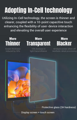 10.1 Inch RK3399 Tablet di controllo domestico intelligente montato a parete luce LED per il massimo comfort