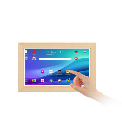 15.6Inch RK3568 4+32GB Tablet pubblicitario da parete NFC POE touchscreen Business Legno telaio Android14 Tablet