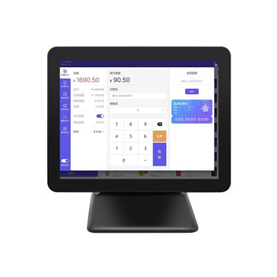 Nuovo design terminale Pos desktop da 15 pollici 60Hz 8+256GB N100 CPU Registratore di cassa Pos per la vendita al dettaglio con stampante e scanner
