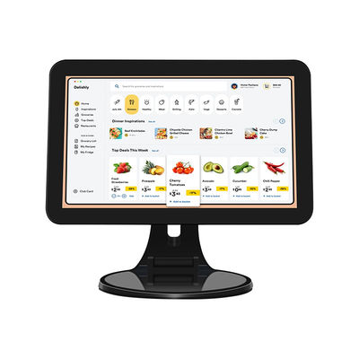 Terminale POS da tavolo con touchscreen da 15,6 pollici N2840 2+32GB Registratore di cassa per la vendita al dettaglio con scanner