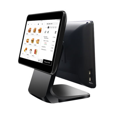 13.3/15.6Inch Dual Touch Screen POS System I3 Win System Retail Store POS Terminal con base pieghevole