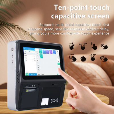 Sistema POS All-in-One RK3566 da 4GB 32GB con schermo touch capacitivo da 11,6 pollici, lettore di schede magnetiche e stampante da 58mm