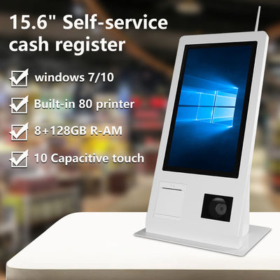 15.6" Macchina POS self-service con sistema operativo Win 10 Scanner touch screen Stampa NFC QR Code Reader