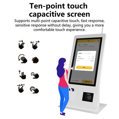 15.6" Macchina POS self-service con sistema operativo Win 10 Scanner touch screen Stampa NFC QR Code Reader