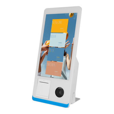 Chiosco POS Terminal da interno da 15,6 pollici certificato CE ROHS con funzione SDK e stampante