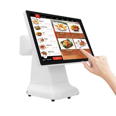 Registratore di cassa POS Win, design semplice in plastica e schermo duale da 15,6 pollici All-in-One per Win