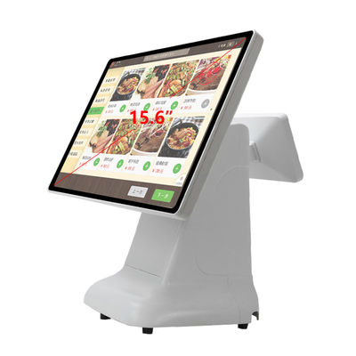 Registratore di cassa POS Win, design semplice in plastica e schermo duale da 15,6 pollici All-in-One per Win