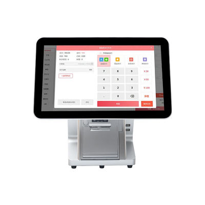 Monitor POS a doppio schermo da 15,6 pollici compatibile con Win7/10 Android, monitor touch IPS durevole per supermercati e ristoranti