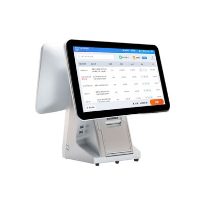 Monitor POS a doppio schermo da 15,6 pollici compatibile con Win7/10 Android, monitor touch IPS durevole per supermercati e ristoranti