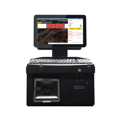 Sistema POS a doppio schermo da 14 pollici Tecnologia di stampa a trasferimento termico per Android Win7/10 Terminale POS All-in-One