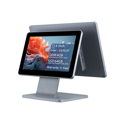 Memoria DDR3 da 4 GB Terminale POS da 15,6 pollici per ristoranti, sistema POS touch all-in-one, sistemi POS Windows
