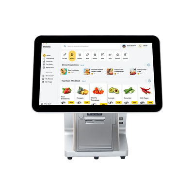 15.6' 14' Dual Screen Android Systems POS Machine con cassetto per il pagamento in contanti e terminal POS Smart Software All-in-One Touch