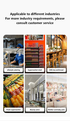 Sistema POS del supermercato 15,6 pollici Dual Touch Screen con stampante a scala incorporata Protocollo wireless NFC Interfaccia VGA