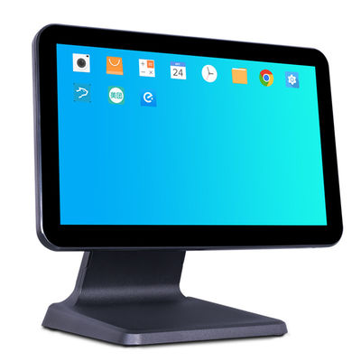 Stampante per scanner di codici a barre Tipo 15.6 pollici Win All in One Touch Screen POS Machine Registratore di cassa al dettaglio 4 64G