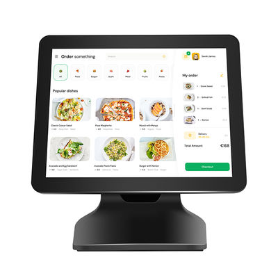 Registratore di cassa POS con memoria grande da 15,6" 8+256GB, schermo touch 1080P Win10, con display cliente