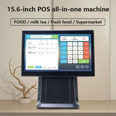 Alta prestazione 15,6" I3 Processore touch screen POS All In One Supermarket Retail POS Machine con visualizzazione del cliente
