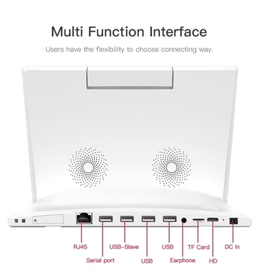 tablet Android a forma di L da 10,1 pollici per PC, WiFi, NFC, touchscreen, quad core, smart office, chiosco self-service, uso aziendale