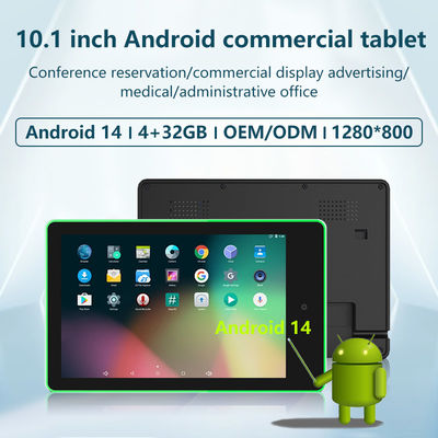 Tablet Android da 10,1 pollici da incasso a parete con Rockchip RK3576 Quad-core e barra luminosa LED a 4 lati per la prenotazione di sale riunioni