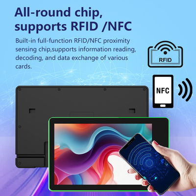 Tablet Android da 10,1 pollici da incasso a parete con Rockchip RK3576 Quad-core e barra luminosa LED a 4 lati per la prenotazione di sale riunioni