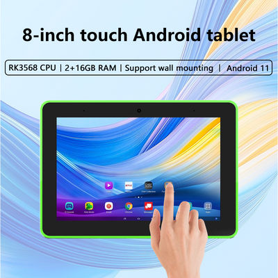Tablet PC Android da parete da 8 pollici POE NFC wifi Touch screen con luci LED a 4 lati per prenotazioni di sale riunioni Smart Home, pianificazione hotel