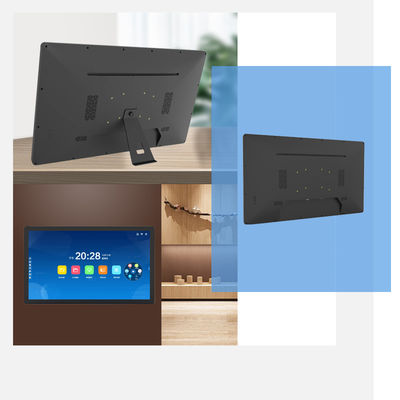 Display commerciale da parete da 32 pollici per segnaletica digitale, chiosco aziendale con schermo touch NFC POE per tablet PC Android
