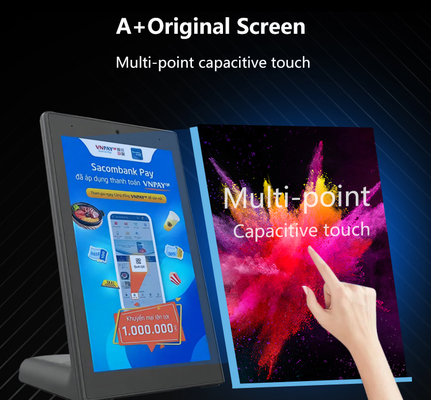 Chiosco di self-service aziendale di tipo L da 8 pollici tablet pc Android Capacitive touch scree POE power WIFI NFC per i ristoranti che ordinano tablet POS