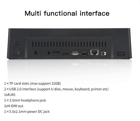 PC tablet Android desktop orizzontale da 10,1 pollici con touchscreen, computer, RJ45, alimentazione POE, lettore NFC, per uso industriale, aziendale, reception, hotel, ristorante, negozi al dettaglio, uso da scrivania