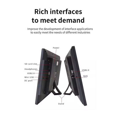Display pubblicitario per videowall LCD da 23,6 pollici, segnaletica digitale, Rockchip quad core, POE, NFC, 4 GB, 32 GB, touchscreen per negozi al dettaglio