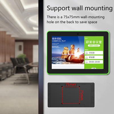8 pollici per il montaggio a parete business touch screen POE NFC tablet android pc con luce a LED Display di segnaletica digitale sistema di prenotazione della sala riunioni