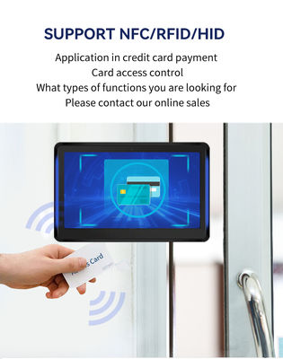 13.3inch wall mount touch screen 2GB+16GB rockchip business android tablet pc LED light POE NFC WIFI  for meeting room