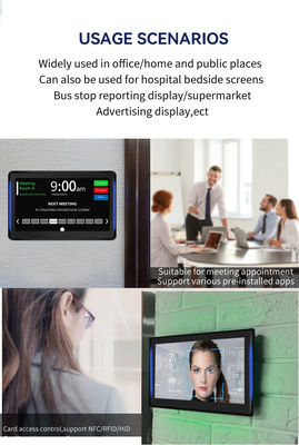 13.3inch IPS Touch Screen Wall Mount Tablet Android con POE Powered e NFC abilitato per le sale di business e di conferenza