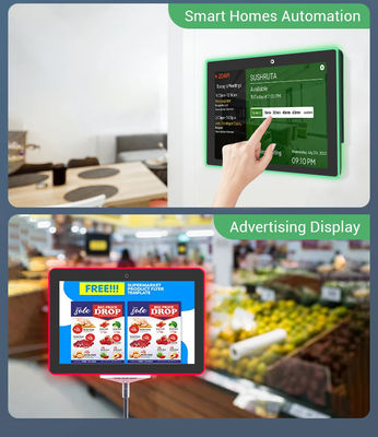 Tablet Android da 10,1 pollici da incasso a parete con RK3566 Quad Core e alimentazione PoE per sistema di prenotazione sale riunioni