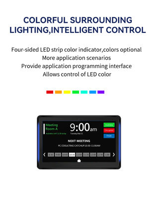 10Tablet Android da 1 pollice con LED Light Bar e Quad Core RK3566 per Conference Display