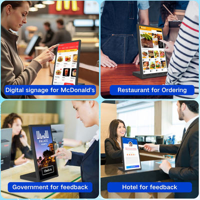 15.6 pollici NFC Retail Tablet Rockchip quad core L-Shaped Android Tablet computer Ristorante