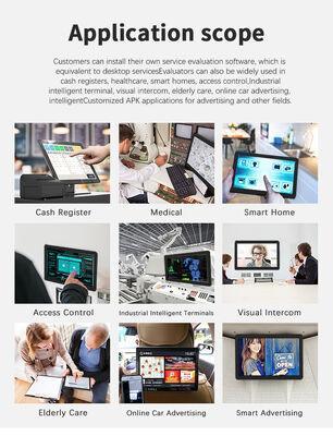 Montaggio a parete Display pubblicitario di segnaletica digitale da 32 pollici tablet pc Android POE funzione wifi NFC